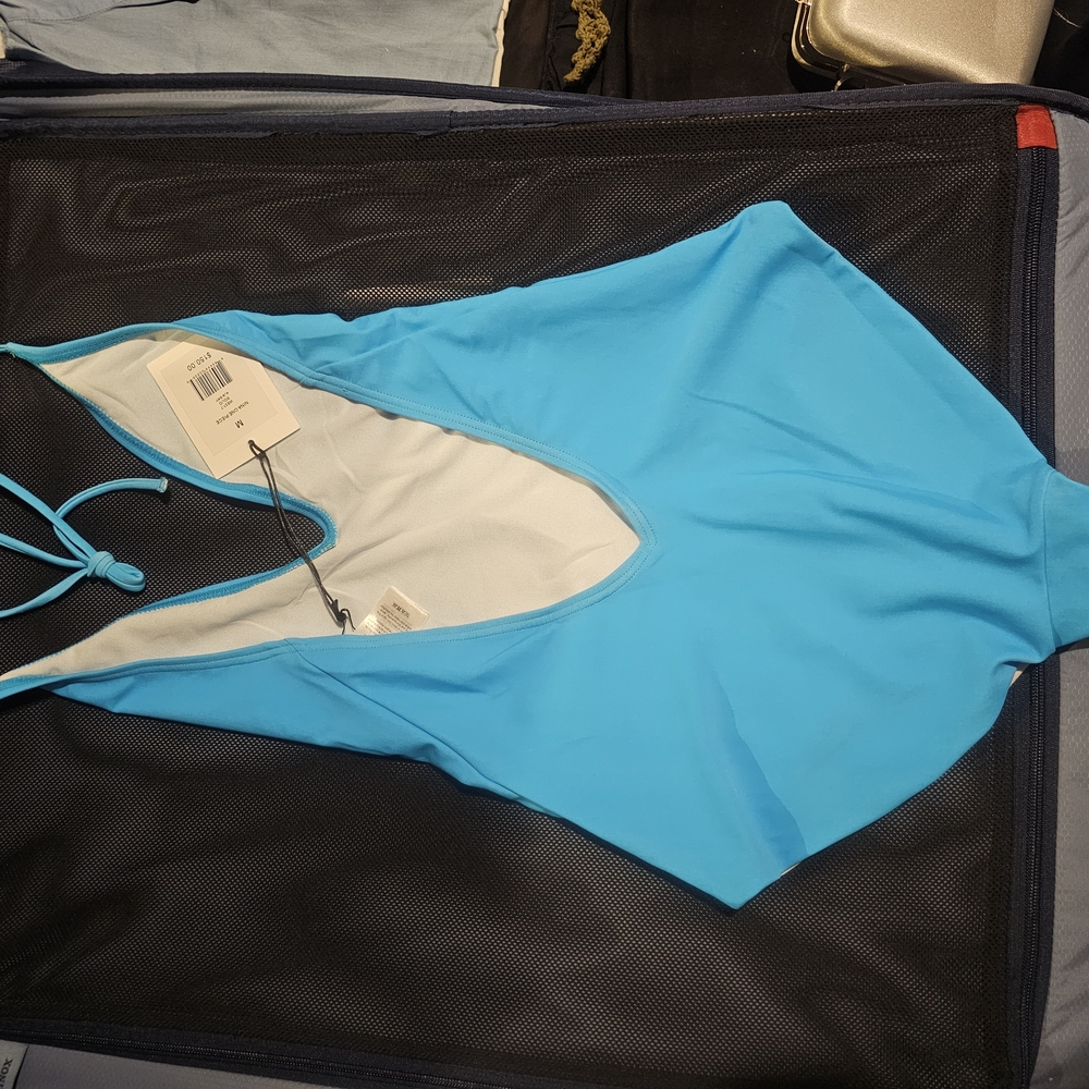Vibrant Blue One-Piece Swimsuit
